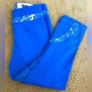 Lululemon Royal Blue Capri Leggings Size 6